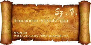 Szerencse Viktória névjegykártya